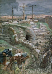 Jesus Alone on the Cross, illustration for The Life of Christ
