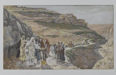 Jesus Discourses with His Disciples, illustration from The Life of Our Lord Jesus Christ