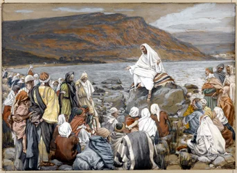 Jesus Teaches the People by the Sea, illustration for The Life of Christ