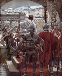 Pilate Washes His Hands, illustration for The Life of Christ