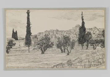 Place of the Gentiles Court, Haram, illustration from The Life of Our Lord Jesus Christ