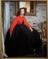 Portrait of Mademoiselle L. L., or Young Girl in Red Jacket. 1864. Paris, Musee d