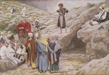 St. John the Baptist and the Pharisees, illustration for The Life of Christ