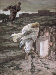 St. Peter and St. John Run to the Tomb, illustration for The Life of Christ