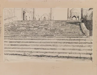 Staircase of the Court of Haram, illustration from The Life of Our Lord Jesus Christ