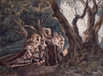 The Angels and the Shepherds, illustration for The Life of Christ