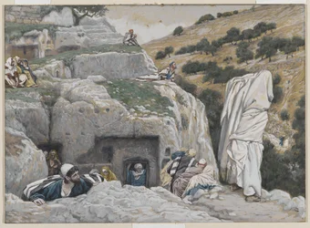 The Apostles Hiding Place, illustration from The Life of Our Lord Jesus Christ