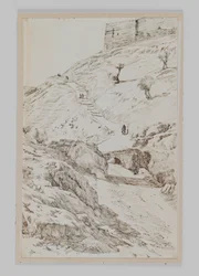 The Bridge of Kedron coming from Gethsemane, illustration from The Life of Our Lord Jesus Christ