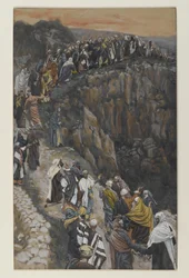 The Brow of the Hill near Nazareth, illustration from The Life of Our Lord Jesus Christ