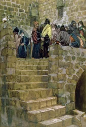 The Evil Counsel of Caiaphas, illustration for The Life of Christ