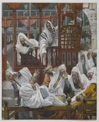 The Possessed Man in the Synagogue, illustration from The Life of Our Lord Jesus Christ