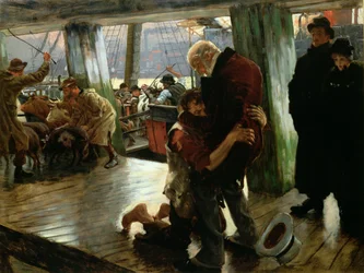The Prodigal Son in Modern Life: The Return (preparatory sketch)