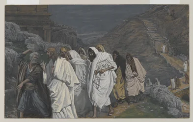 The Protestations of Saint Peter, illustration from The Life of Our Lord Jesus Christ