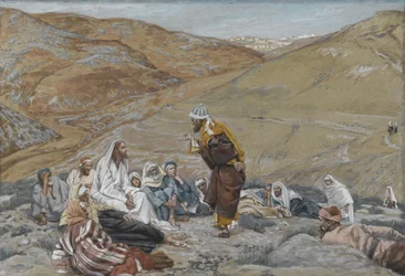 The Scribe Stood to Tempt Jesus, illustration from The Life of Our Lord Jesus Christ