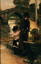 The Artist, Mrs. Kathleen Newton and Her Niece, Lilian Hervey, by the Thames at Richmond, 1878-79