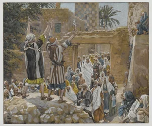 Two Blind Men at Jericho, illustration from The Life of Our Lord Jesus Christ