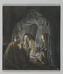Two or Three Gathered in my Name, illustration from The Life of Our Lord Jesus Christ