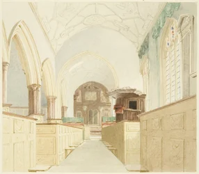 Interior of St Mary-le-Port Church