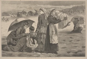 On the Beach at Long Branch - The Children