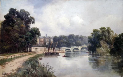 Cholmondeley Walk, Looking Towards Richmond Bridge