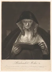Portrait of an Old Woman Reading (Rembrandt