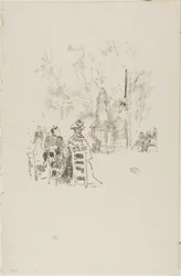 Conversation under the Statue, Luxembourg Gardens