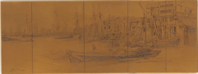 Etching Plate: Thames Warehouses