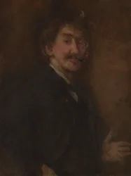 Gold and Brown: Self-Portrait