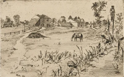 Landscape with Horses