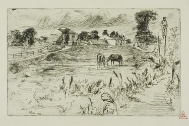 Landscape with Horses