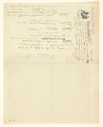 Letter to William Heinemann with Corrections for Eden versus Whistler: The Baronet and the Butterfly. A Valentine with a Verdict