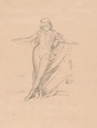 Little Draped Figure, Leaning