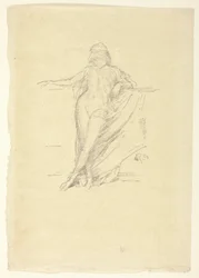 Little Draped Figure, Leaning