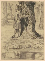 Seymour Standing Under a Tree