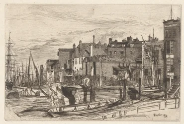 Thames Police, from the Thames Set (A Series of Sixteen Etchings of Scenes on the Thames and Other Subjects)