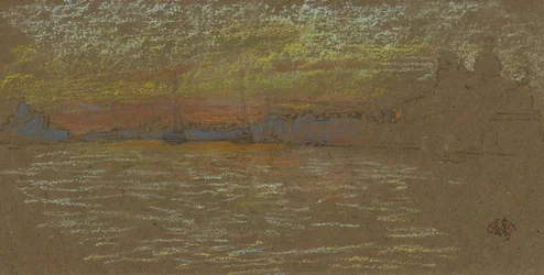 The Riva—Sunset: Red and Gold