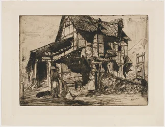 The Unsafe Tenement. One of the Twelve Etchings from Nature. (The French Set)