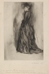 The Velvet Dress (Mrs. Leyland)