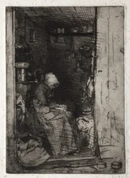 Twelve Etchings from Nature: La Veille aux Loques