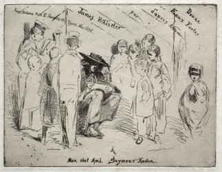 Twelve Etchings from Nature: Title Page - Delauney Sketching