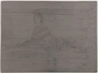 In Full Sun. Uncancelled plate from Twelve Etchings from Nature (The French Set)