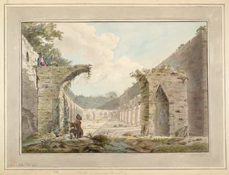 Cloister in Oronsay Monastery