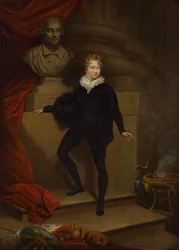 Master Betty as Hamlet, before a Bust of Shakespeare