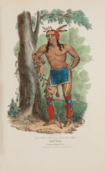 KAA-NUN-DER-WAAGUINSE-ZOO or the Berry Picker; A Famous Chippewa Chief, from The Aboriginal Portfolio