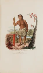 Men-dow-min or The Corn, a Chippewa Dwarf, from The Aboriginal Portfolio