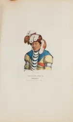 Pen-Now-We-Ta, a Miami Chief, from The Aboriginal Portfolio