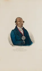 RICHARDVILLE; The Head Chief of the Miami Tribe of the Indians, from The Aboriginal Portfolio