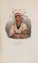 The Little Crow, A Celebrated Sioux Chief, from The Aboriginal Portfolio