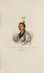 TOO-SHA-NA-GAN-KA or The Little Otter; A Winnebago Chief, from The Aboriginal Portfolio