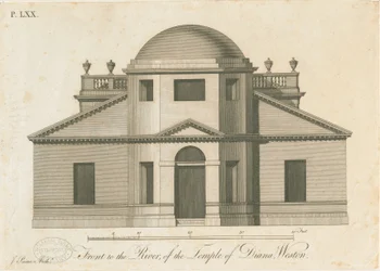 Weston-under-Lizard - The Temple of Diana: Engraving